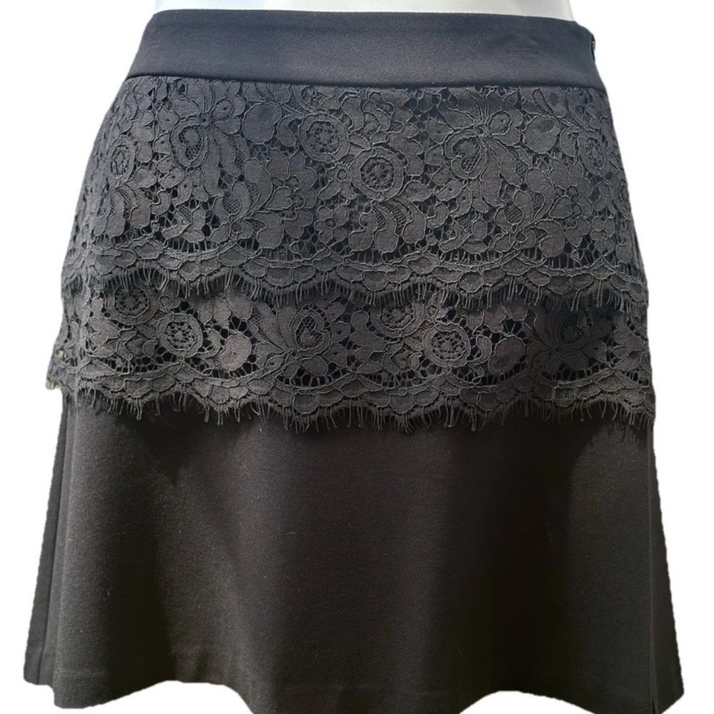 CABI soirée double layer lace ruffle skirt Size 10